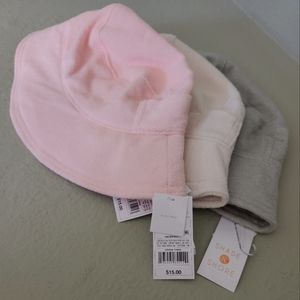 Bucket Hat; Terrycloth-Set of Three -NWT